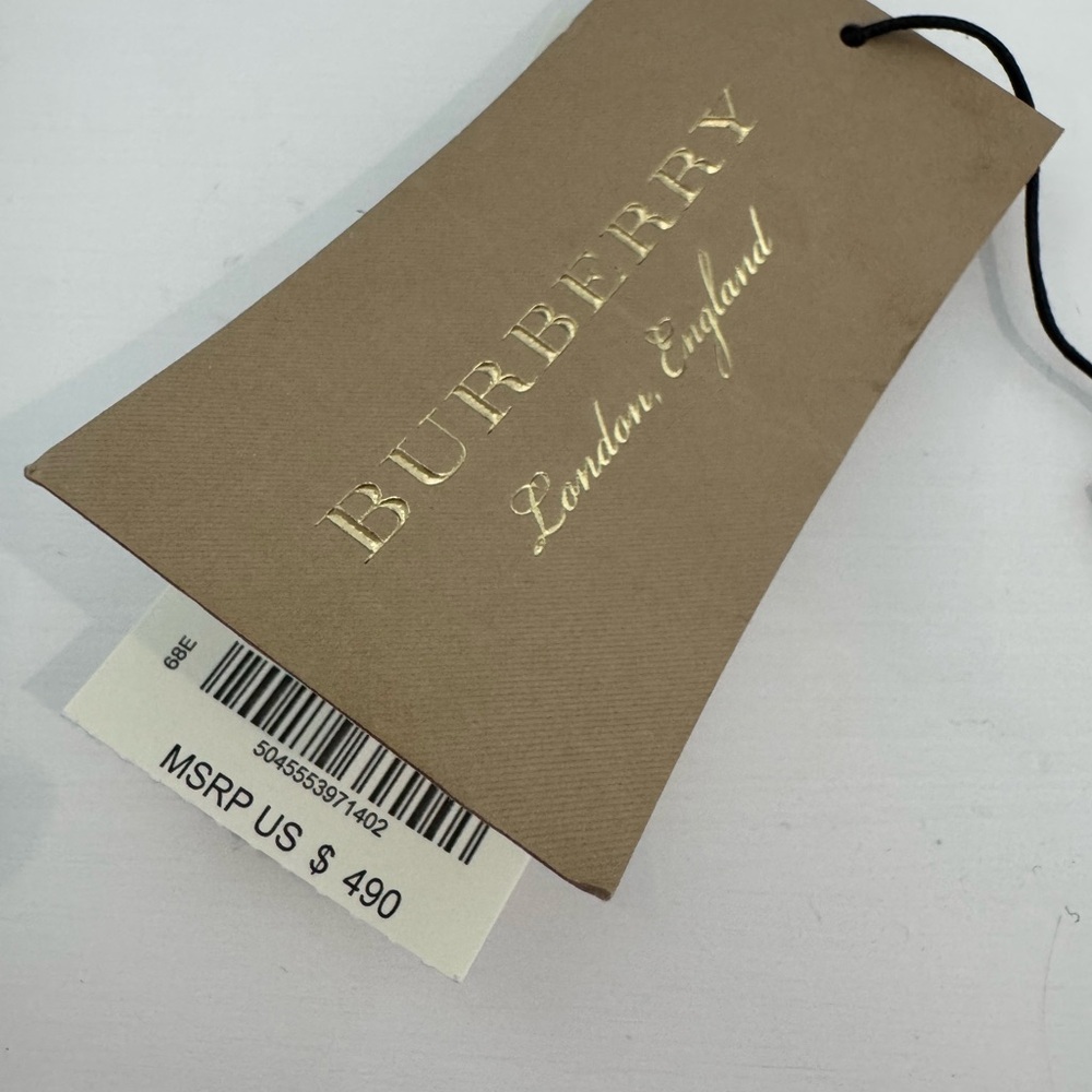 Burberry Gold Open Oval Drop Earrings - Picture 5 of 6